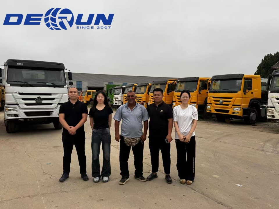 Senegal customer came to visit our used truck factory Senegal customer came to visit our used truck factory