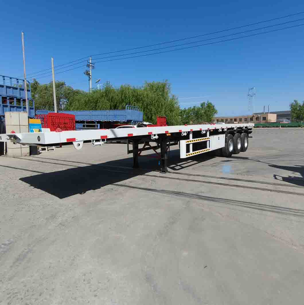 3 Axle Flatbed Semi Trailer Designed for Tanzania