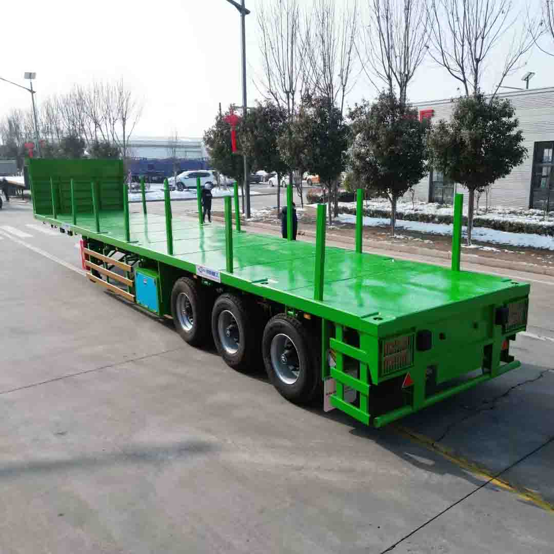 40 FT Flatbed Semi Trailer Designed for Central Asia